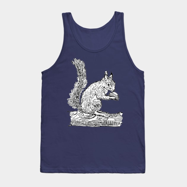 Squirrel and UFO Tank Top by ACE5Handbook